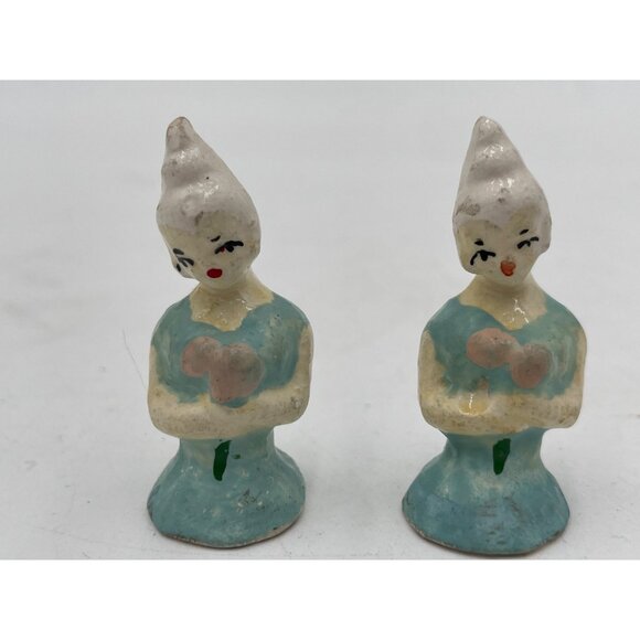 Antique Pin Cushion Sewing Half Doll Figurine hand painted - Picture 6 of 6